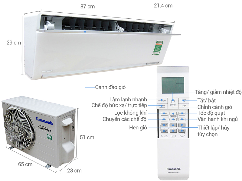 Máy lạnh Panasonic nhập khẩu nguyên chiếc từ Malaysia